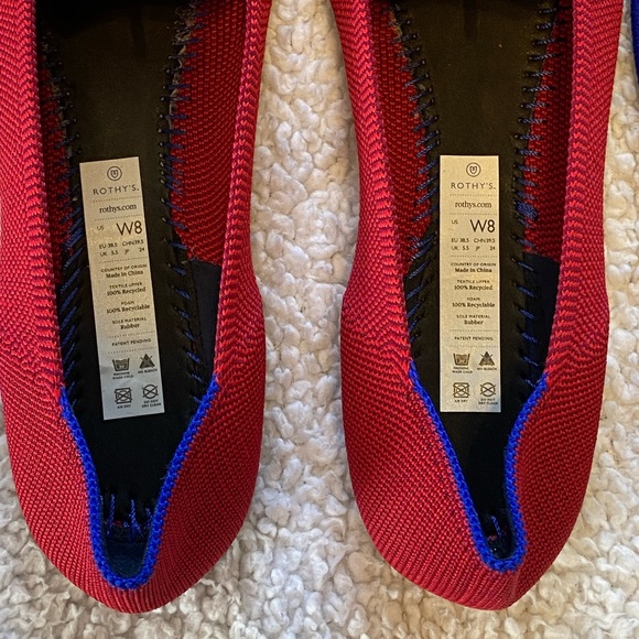 Rothy’s The Loafer Women’s Flats Red Color - Picture 5 of 7
